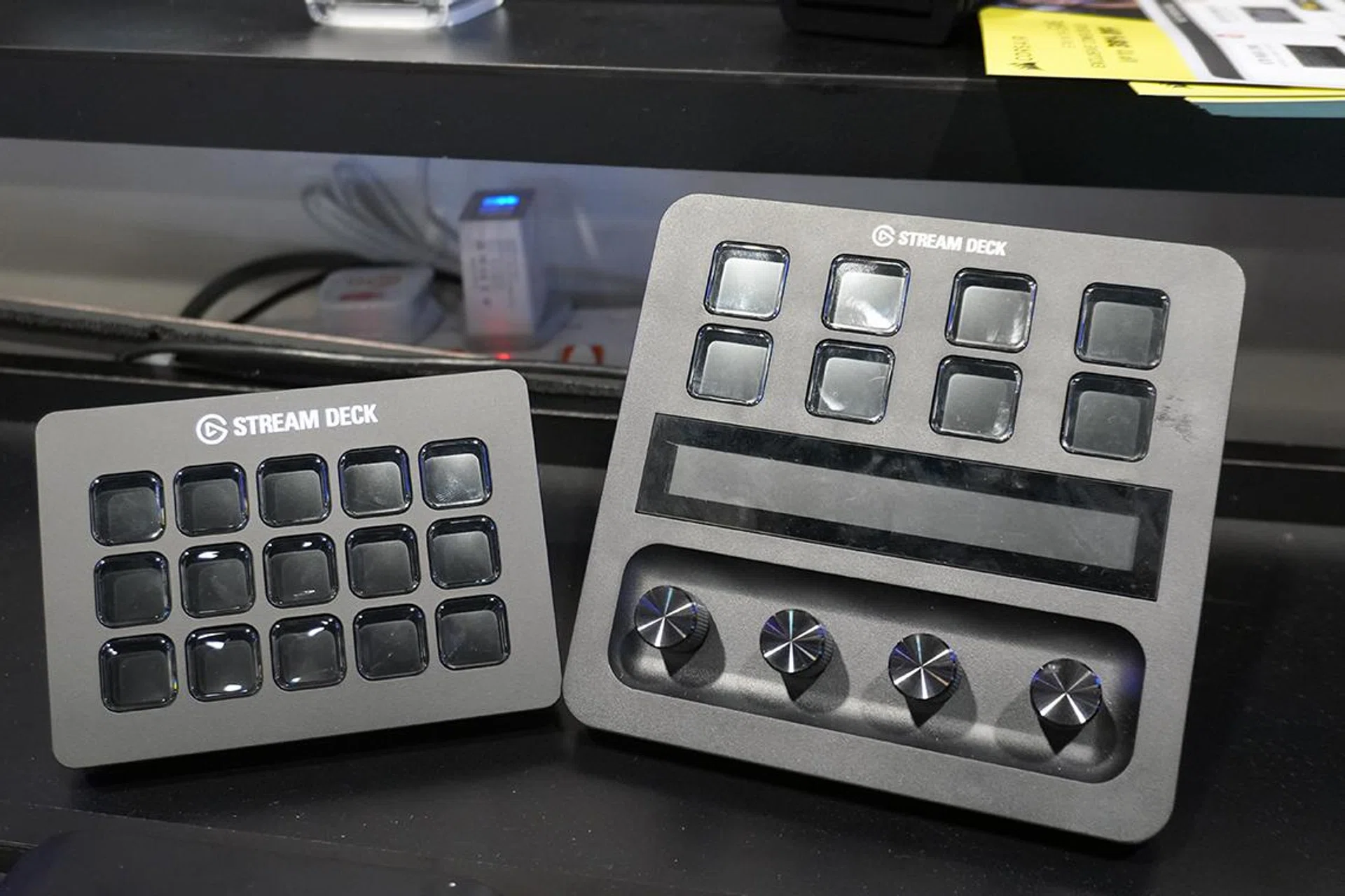 Black Stream Deck Mk.2 and Stream Deck plus. 