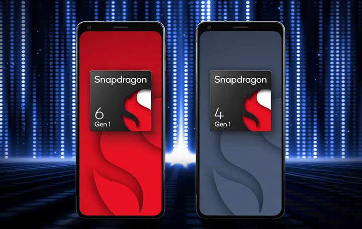 Artist impression of Qualcomm Snapdragon 6 Gen 1 (left) and Snapdragon 4 Gen 1 (right). Credit: Qualcomm.