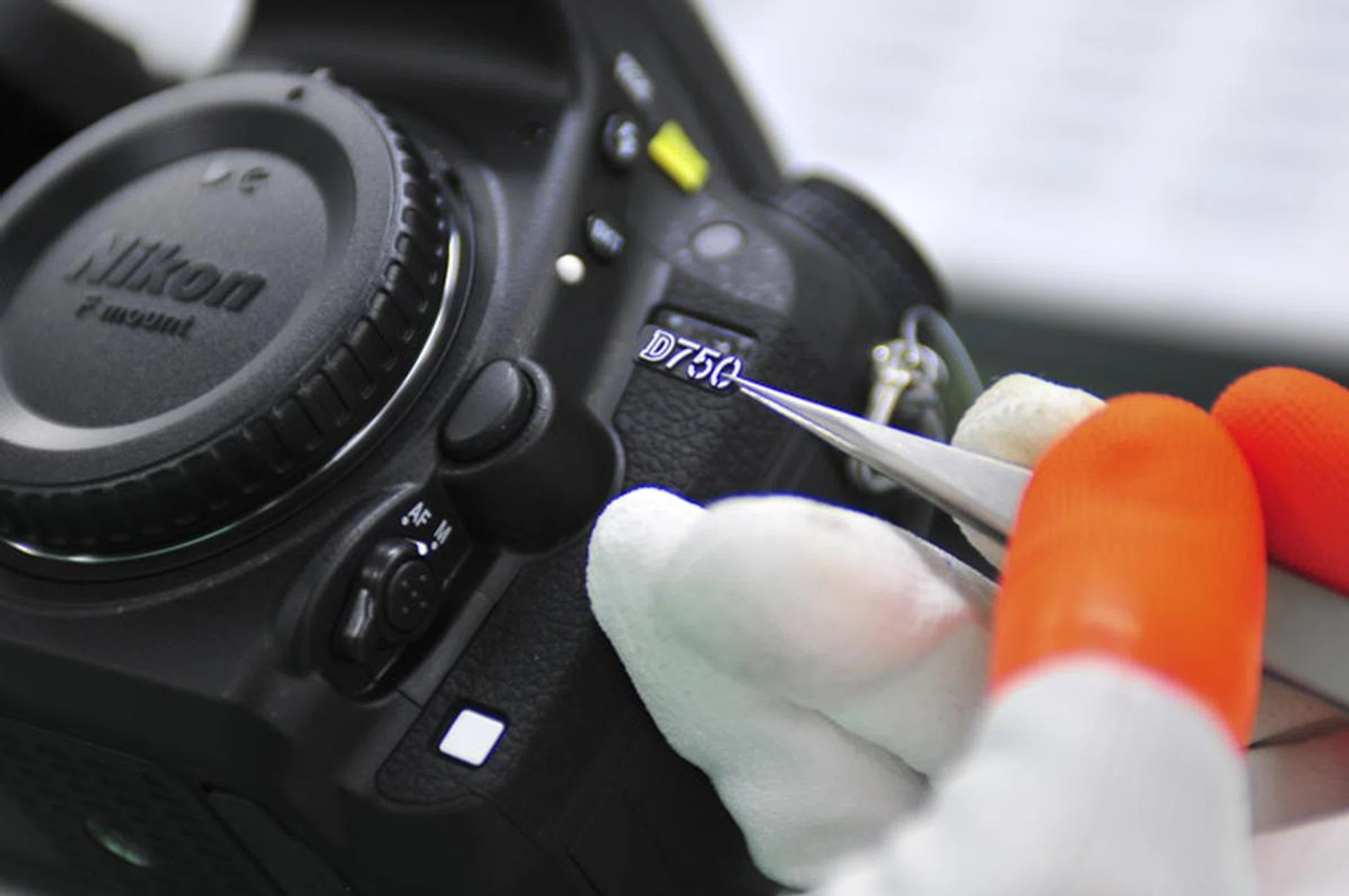 The label is actually applied by hand as one of the final finishing touches. 