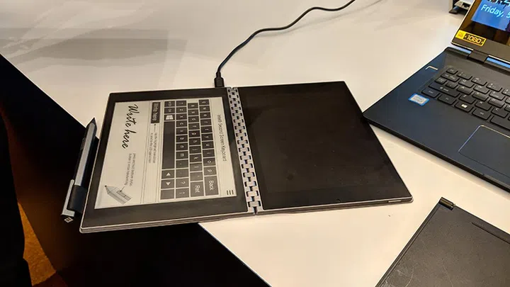 Intel's Tiger Rapids concept PC comes with an E Ink and LCD display.