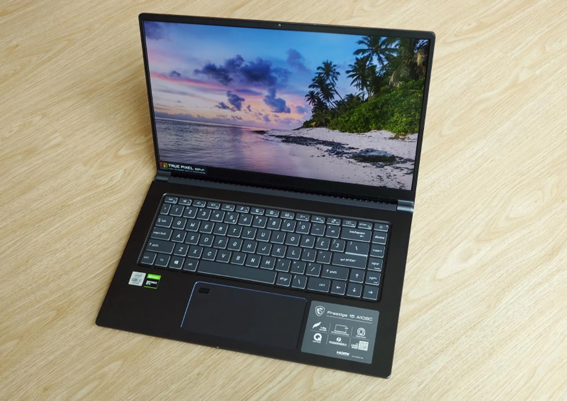 The MSI Prestige 15 is not quite as powerful as its peers but it is a whole lot thinner and lighter.