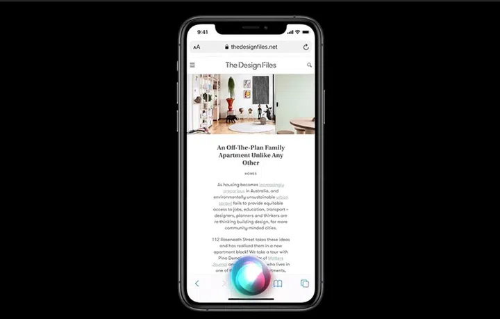 Siri no longer takes up a full screen when in-use!