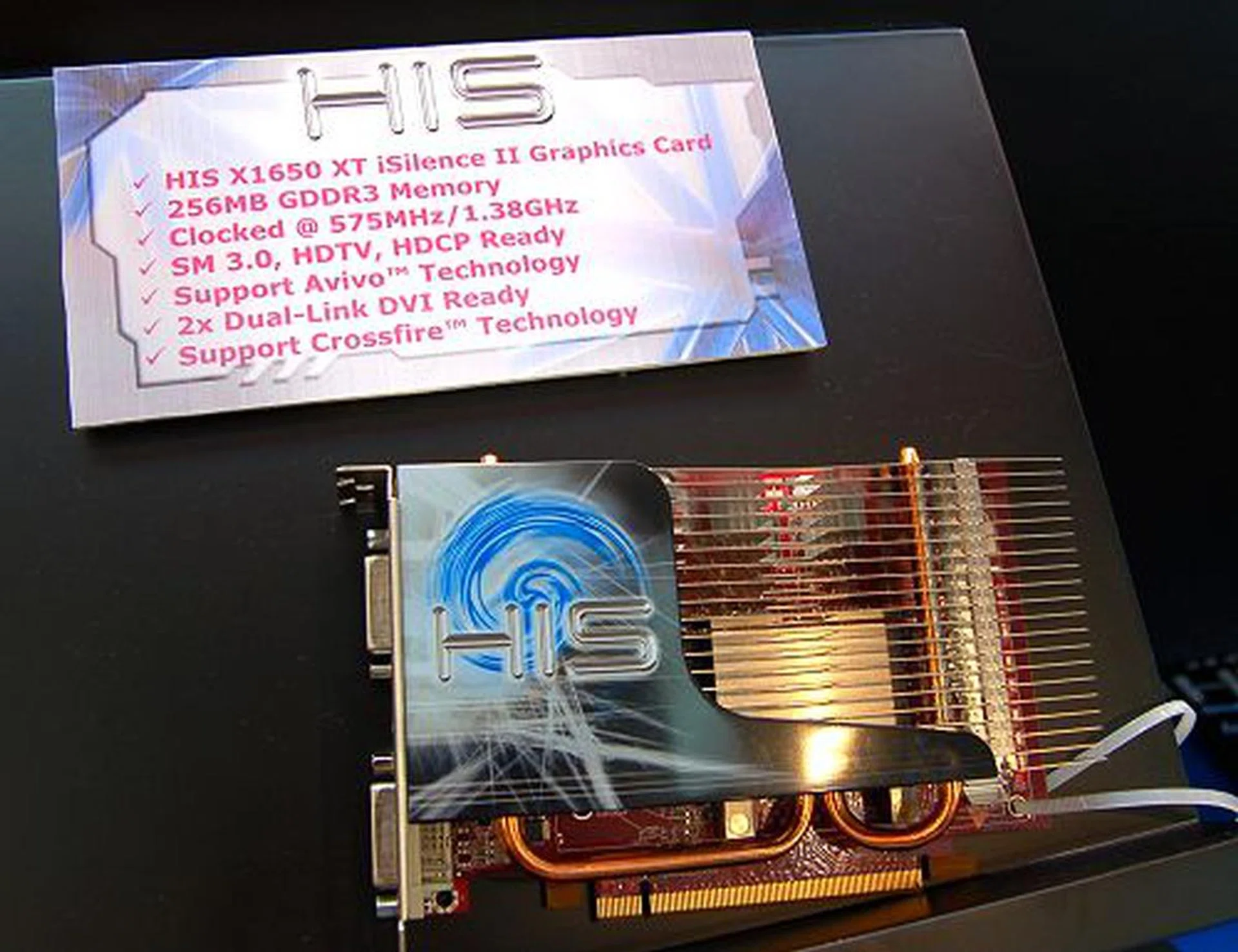  This all-passively cooled Radeon X1650 XT graphics card is another recent entry to their lineup.  