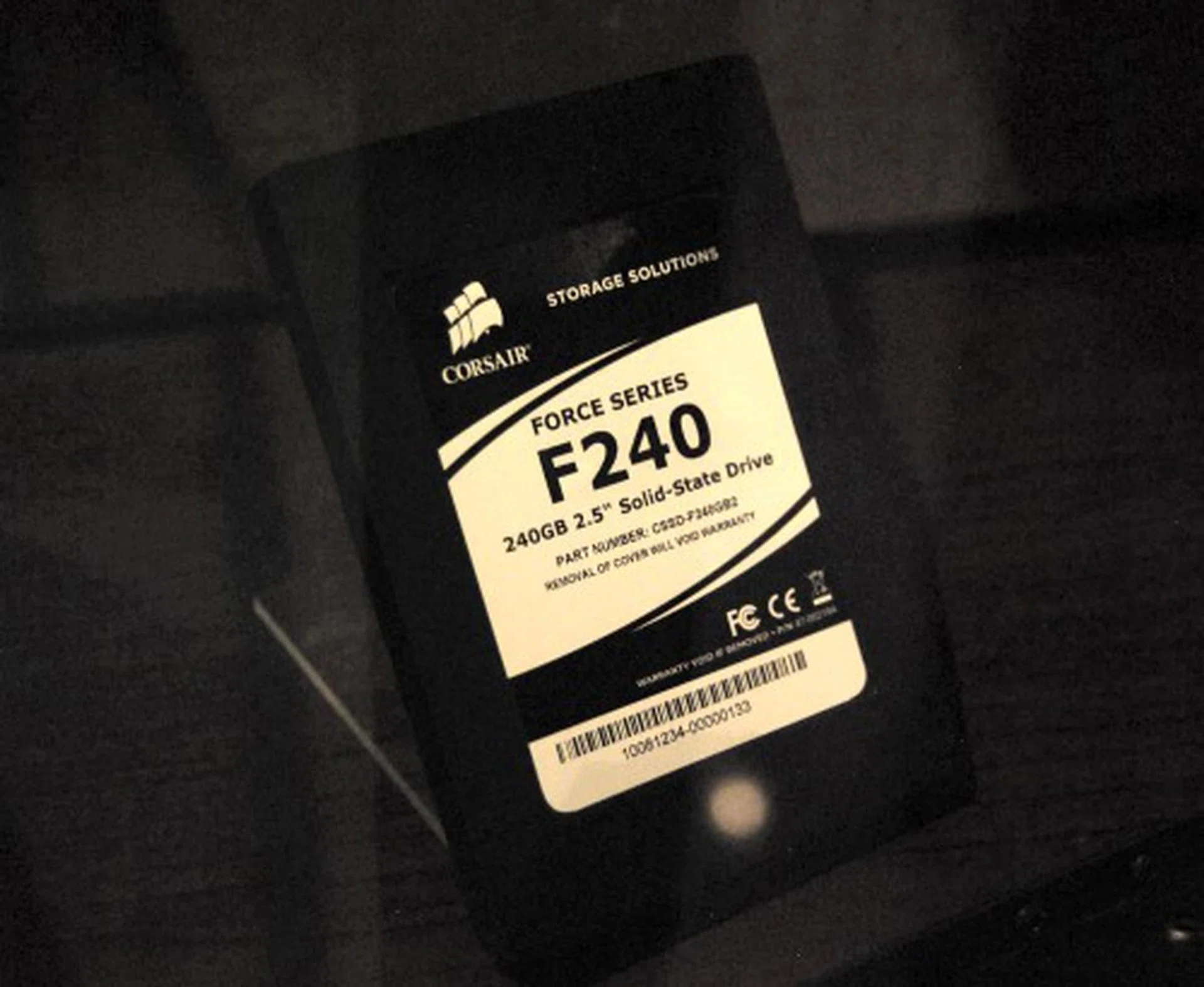 SandForce processors for SSD solutions are sprouting up in various vendor solutions and Corsair has that incorporated into their Force series. Shown here is the highest capacity variant at 240GB.