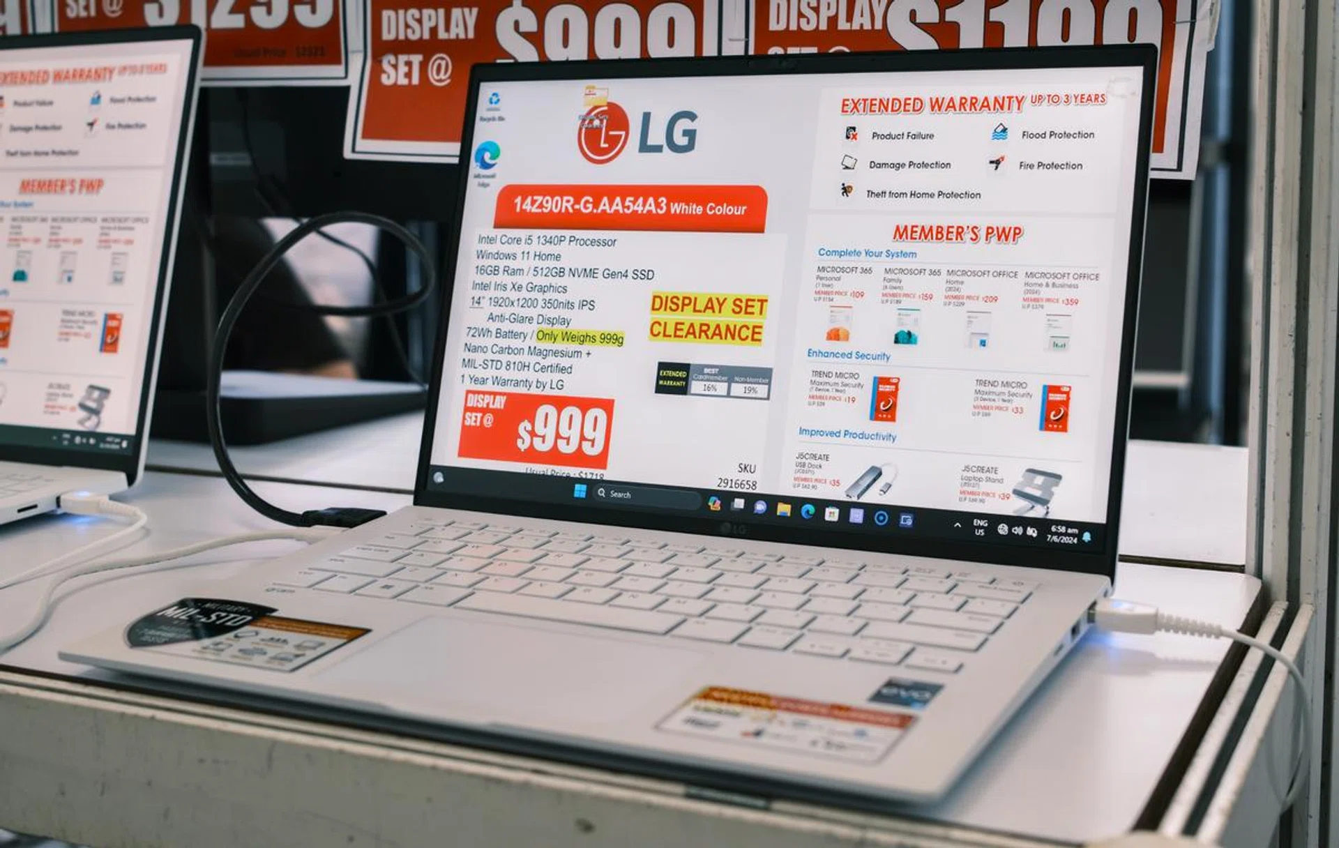 The LG gram 14. Photo: HWZ