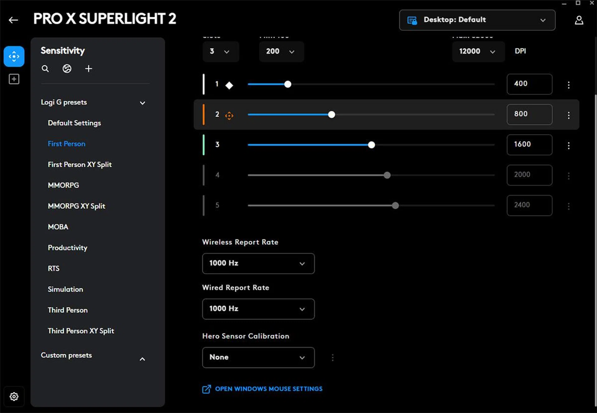 G Hub now offers far more granular options.