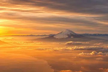Mount Fuji from the sky