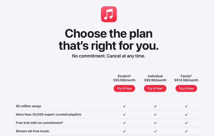 Apple Music subscription for students increased by $1 per month