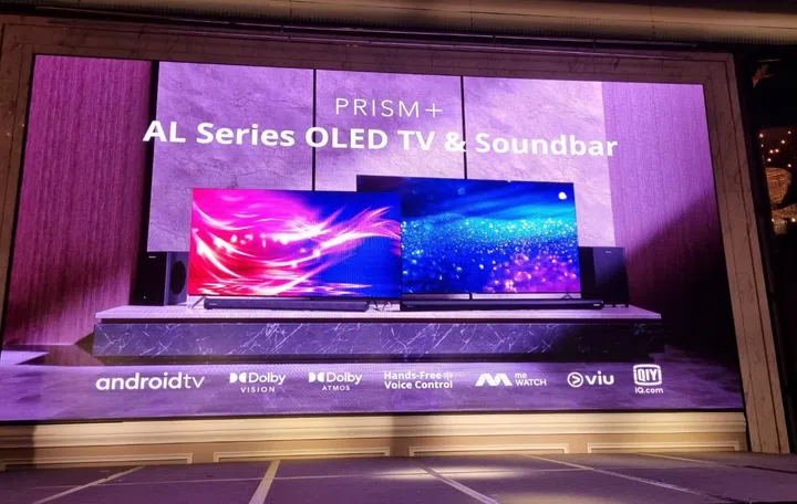 The Alpha series features a 55-inch and 65-inch OLED Smart TV. 