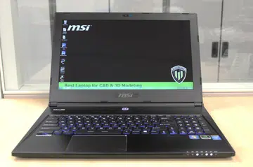 MSI bills the WS60 as the best laptop for CAD & 3D modelling, even going so far as putting the tag on the machine's default background.