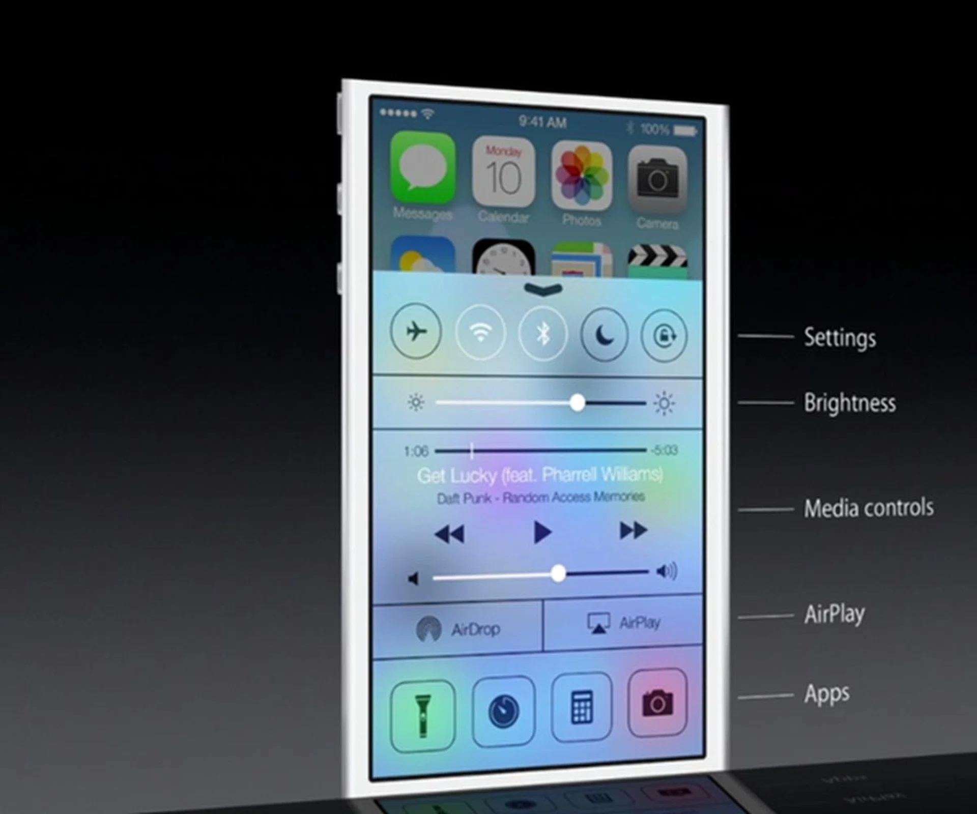 The concept of Control Center is similar to quick settings on Android devices, which is quick access to connectivity toggles and commonly used settings.