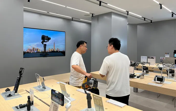 The workshop area (back, centre) for DJI fans and users to learn more things about maximising their DJI products.