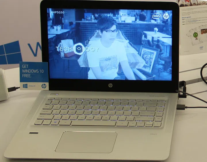 The new HP Envy features the same type of aluminium chassis as the Spectre x360.