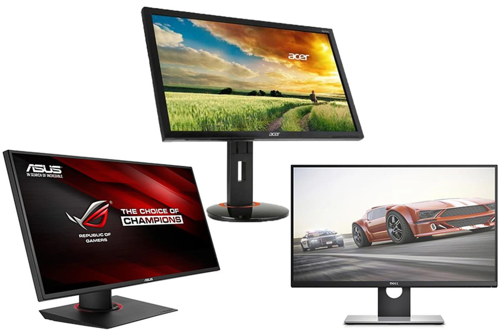 Three monitor enter, but only one will leave as the winner.