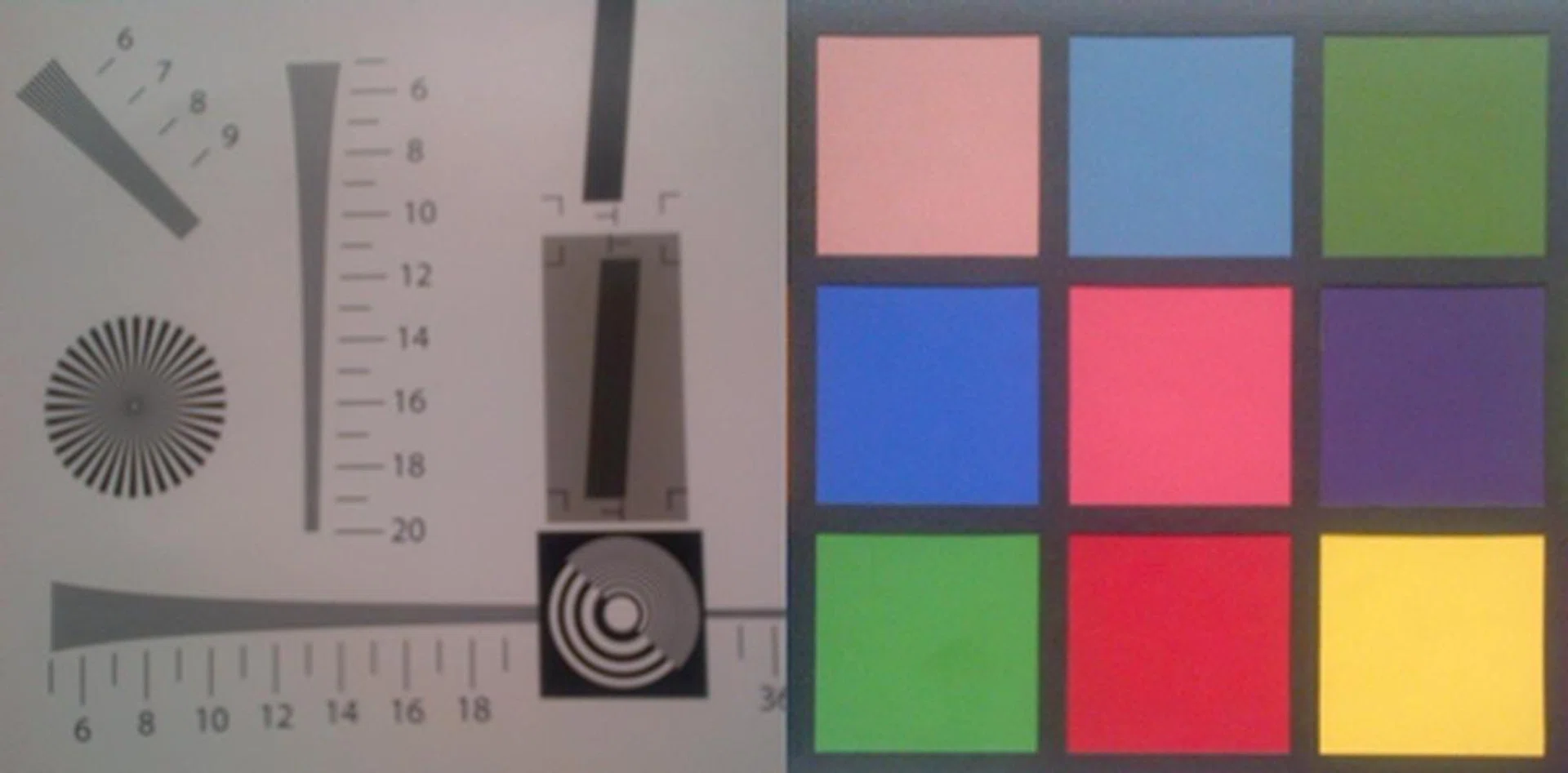 The camera on the Bold 9900 scored badly on both the resolution and color charts. Colors are a bit washed out.