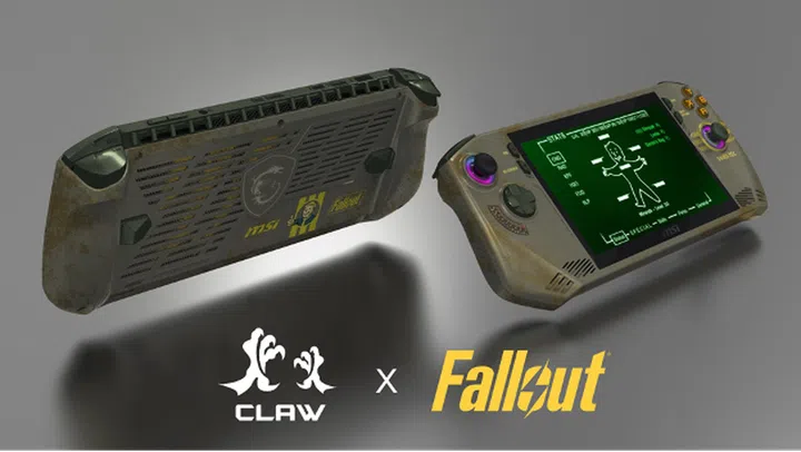 MSI also announced a Claw x Fallout edition gaming handheld. Image Source: MSI