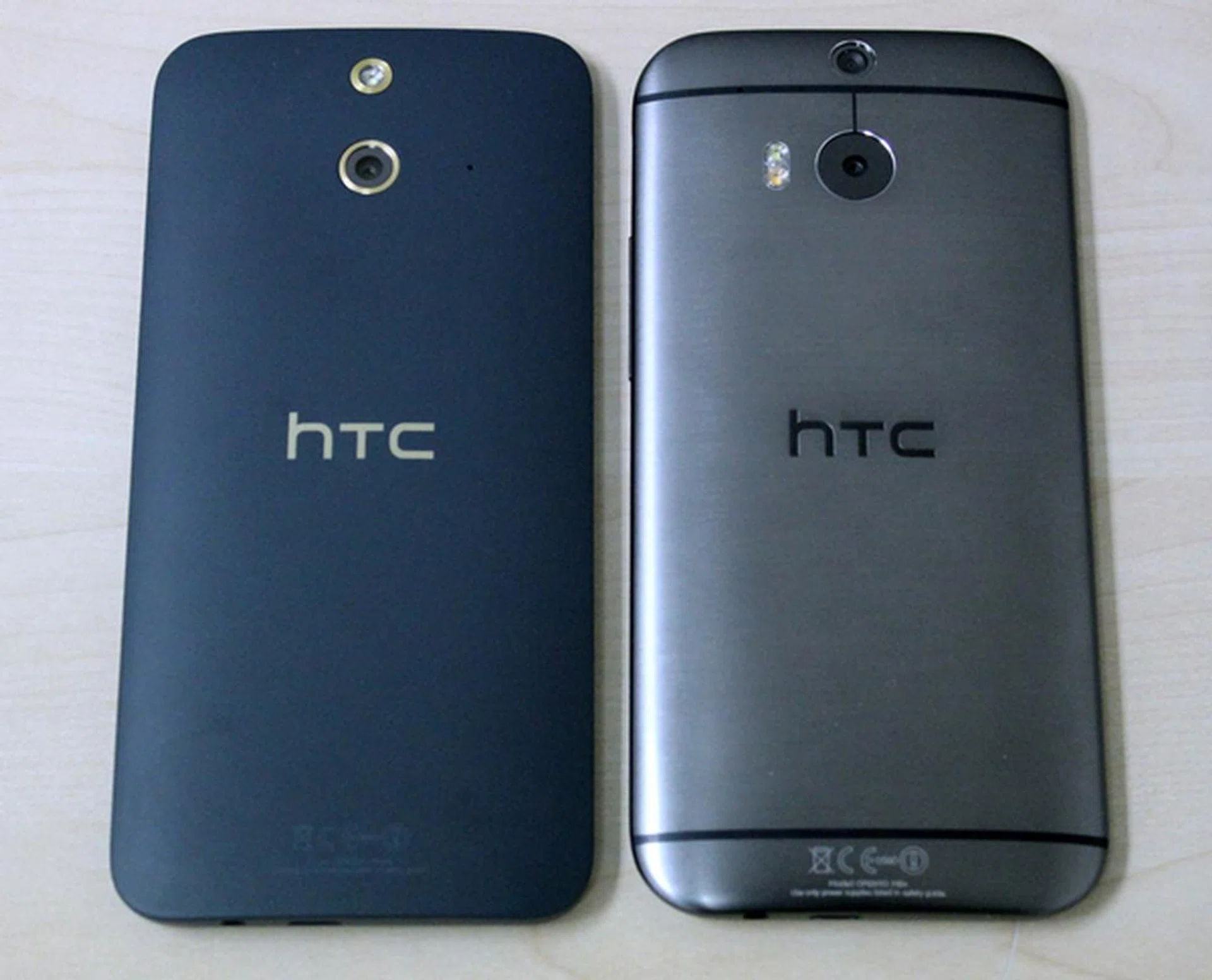 You now have a choice between polycarbonate on the HTC One (E8) and aluminum on the HTC One (M8). Take note that the One (E8) uses a different camera module and forgoes the Duo Camera feature.