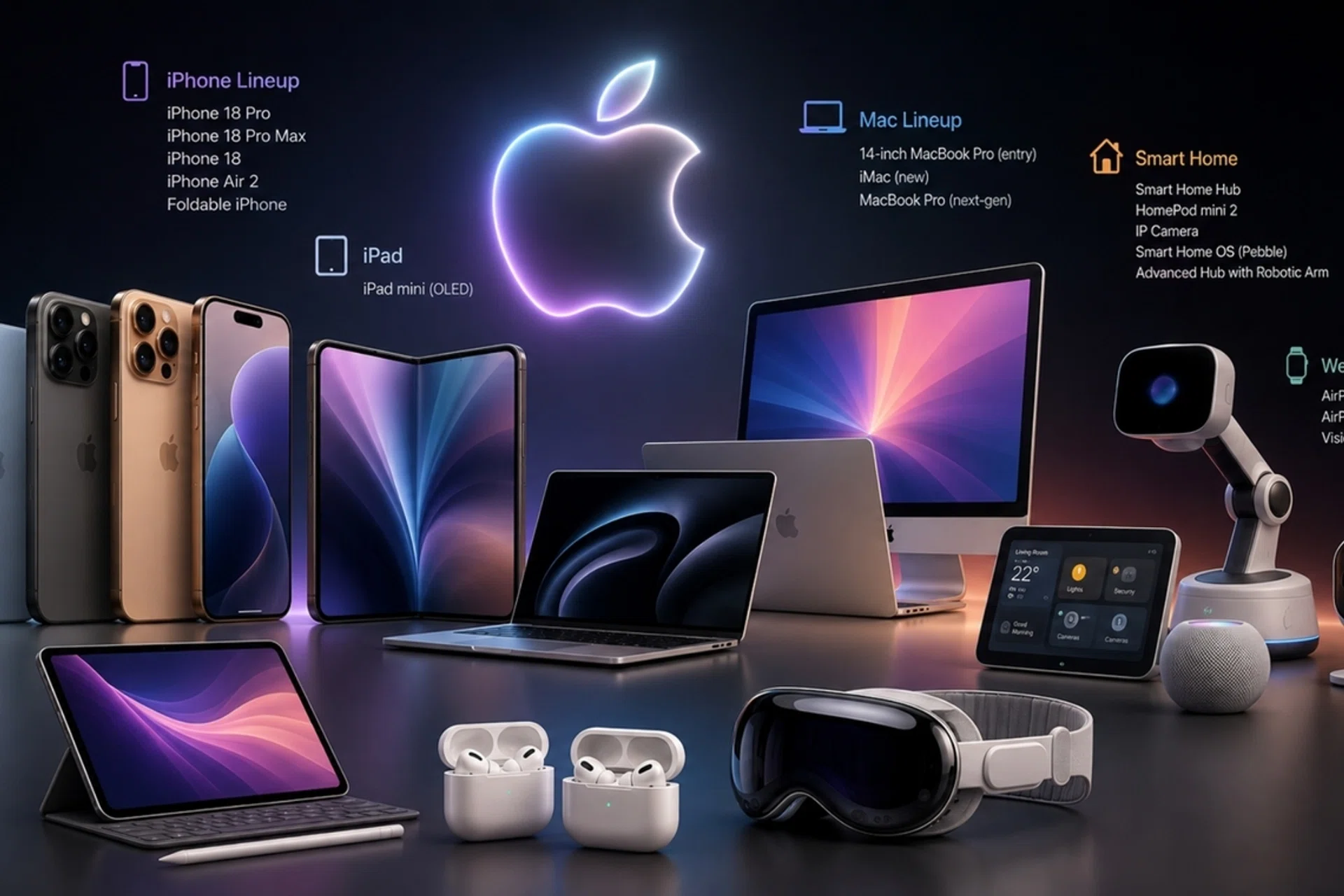 Apple’s upcoming products