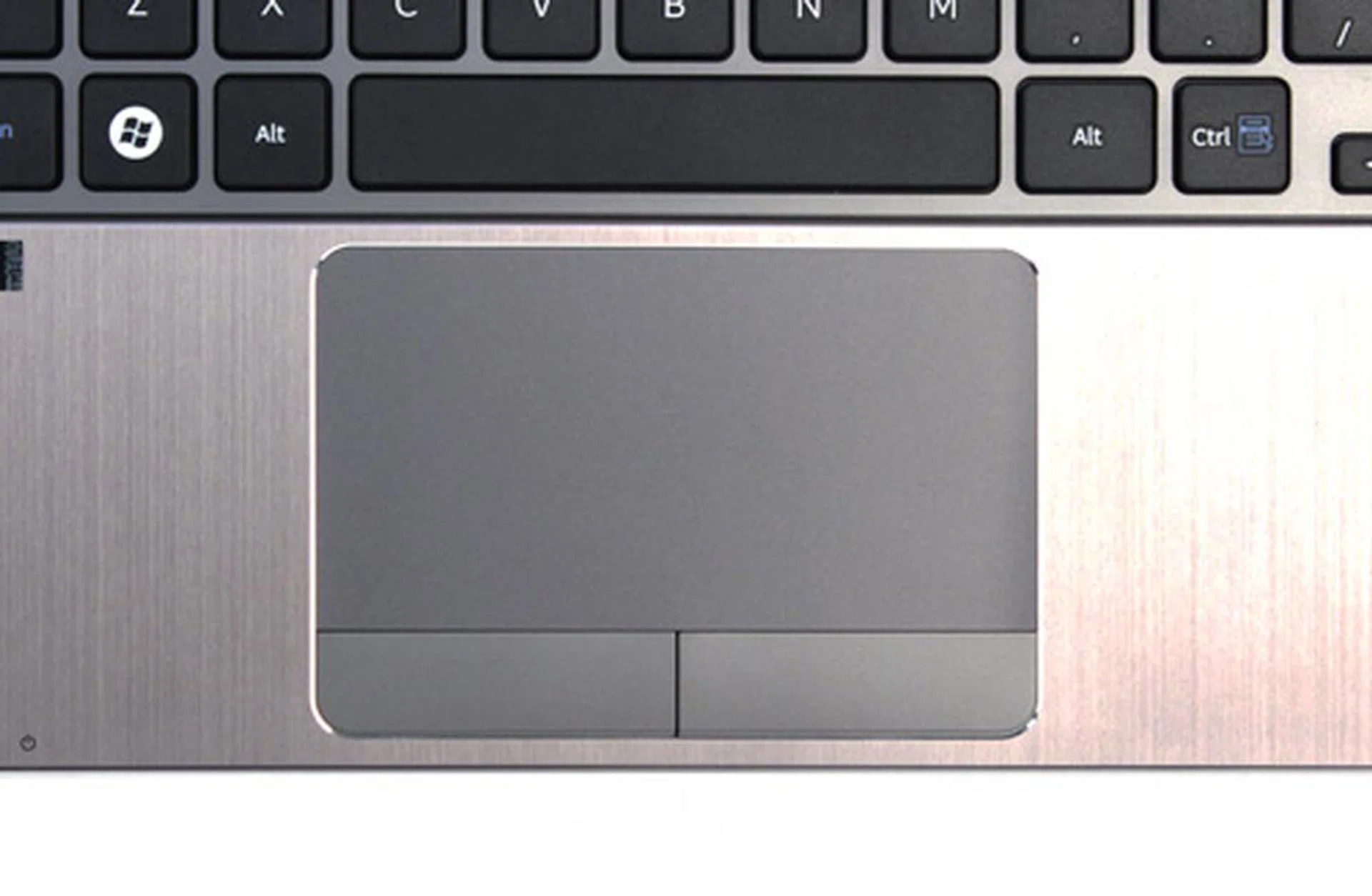 Unlike most Ultrabooks, the Samsung Series 5 Ultra Touch's trackpad is not clickable.