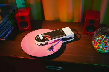 How about a portable record player for music-loving dads? Image: Audio-Technica