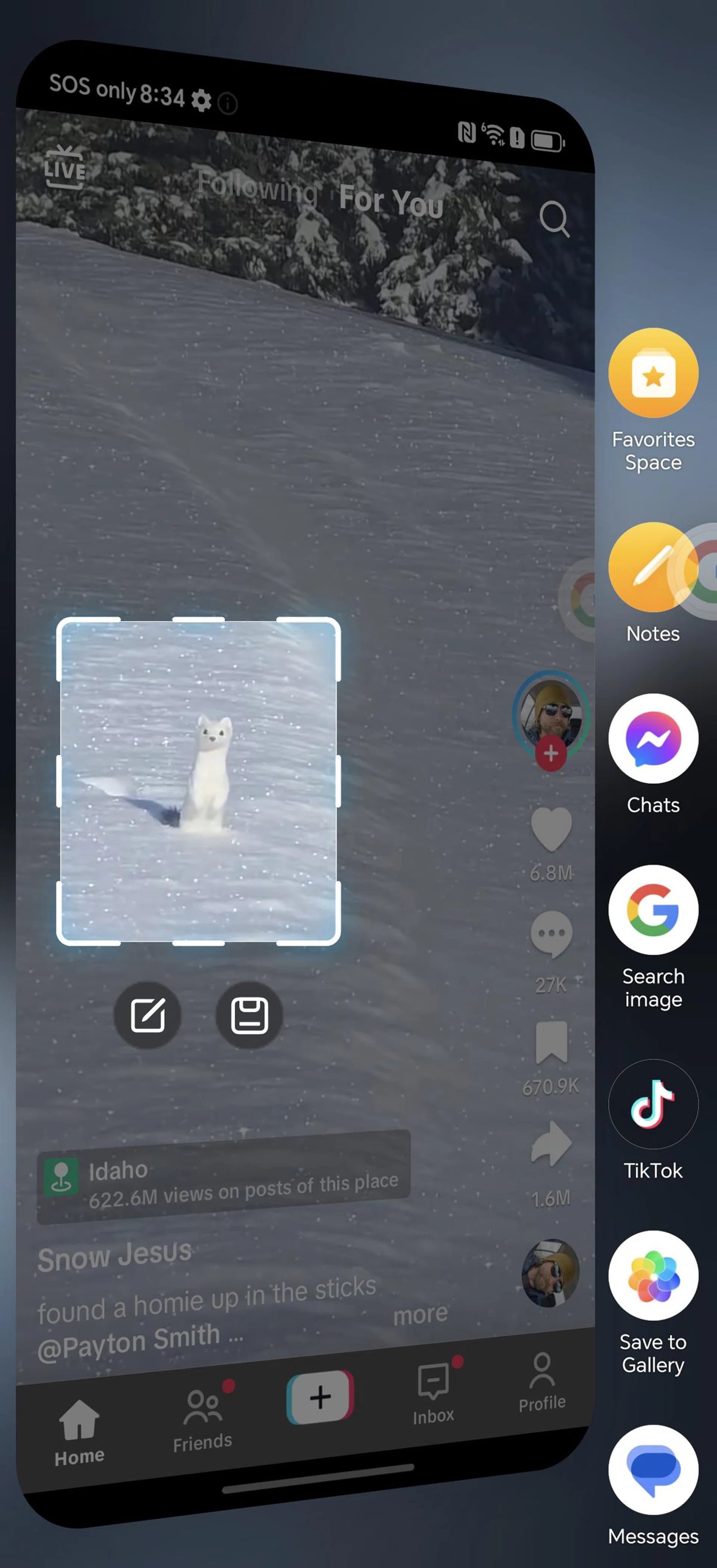 Knuckle Circle lets you select what's on your screen without needing to screenshot it. It works with Magic Portal. Photo: HWZ.