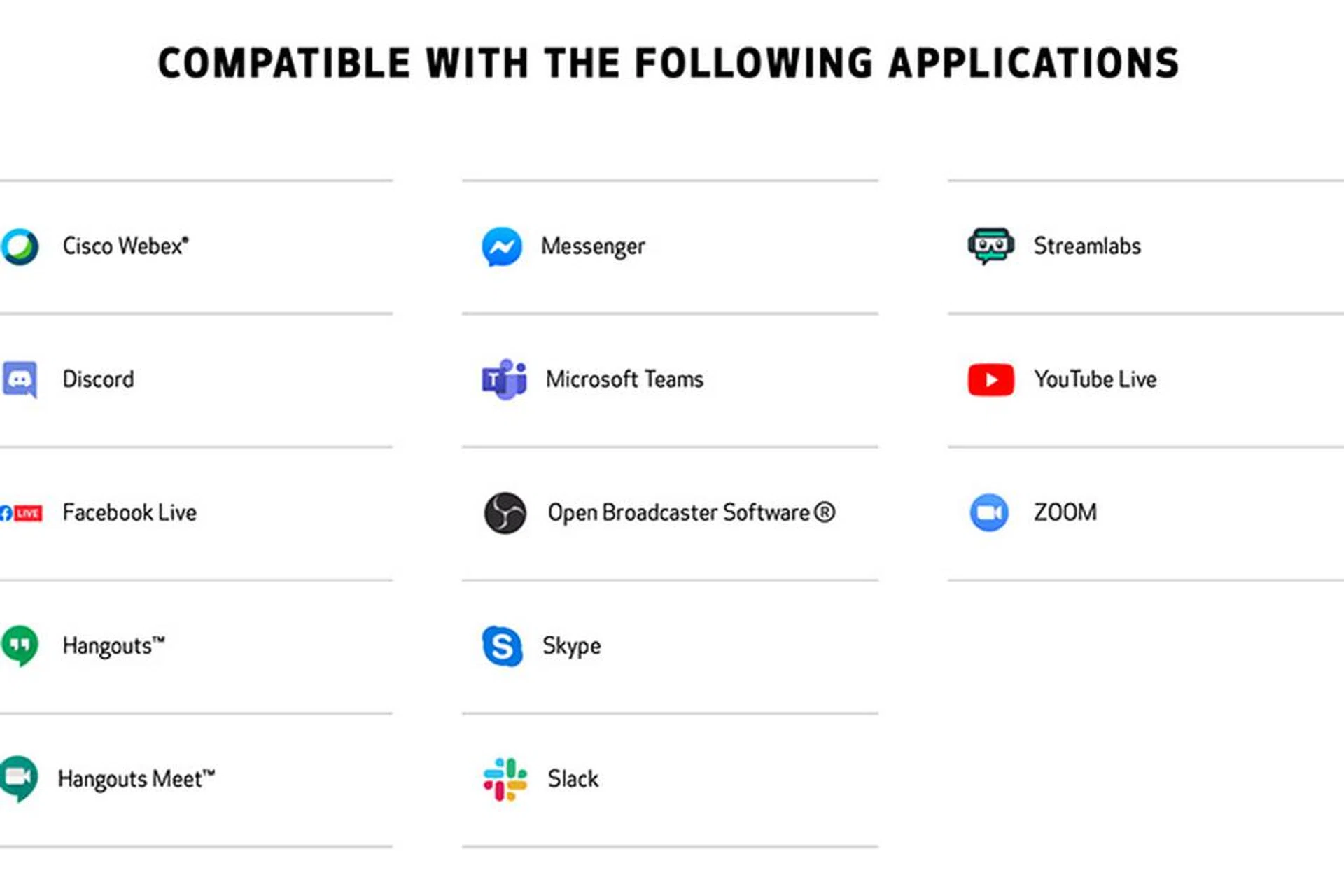 These apps work with Canon's EOS Webcam Utility. (Image: Canon USA's website.)