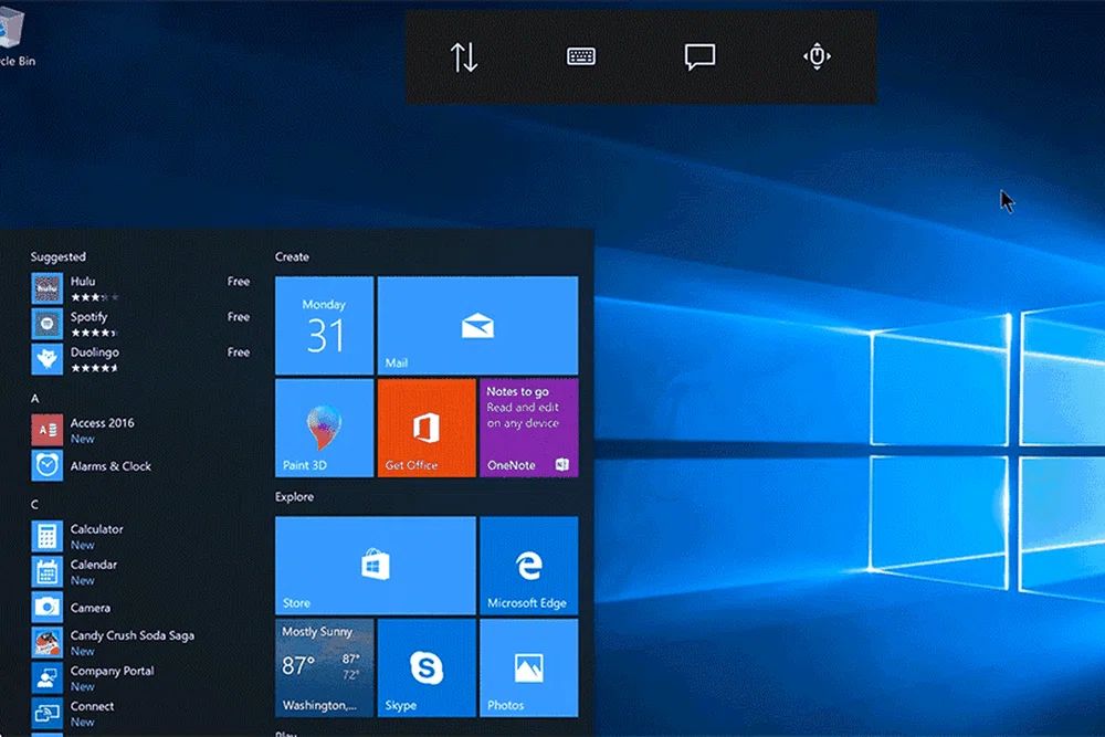 Eye Control for mouse. (Image: Microsoft.)
