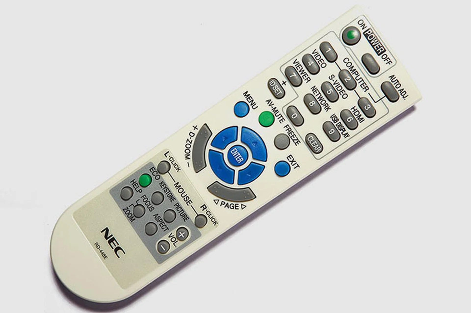 The P series projectors' remote control is the same as the one used by the company's M series. Feel of the rubber buttons is okay; what we like the most is its dedicated buttons for the different input sources.