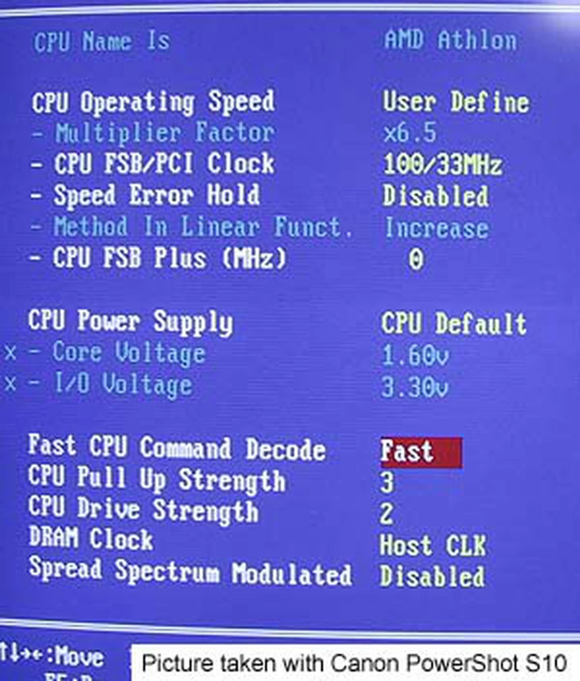  abit's SoftMenu III allowed the selection of FSB settings in increments of 1MHz, giving enthusiasts greater control over their overclocking. It also supported changing of CPU core voltages.  