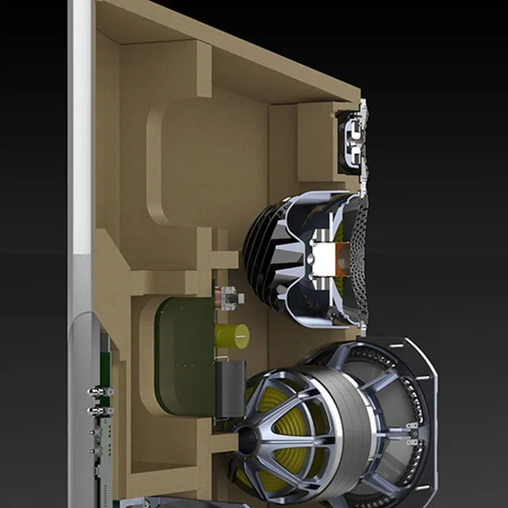 Every element of the speaker has been meticulously designed for the best performance.