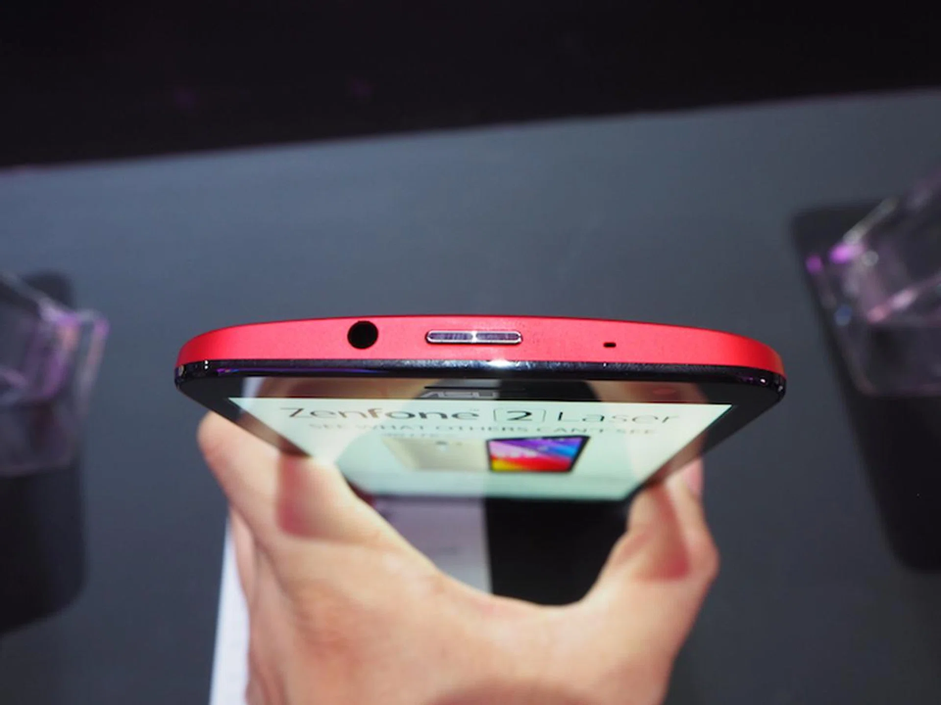 Power button's still on top, as pictured.
