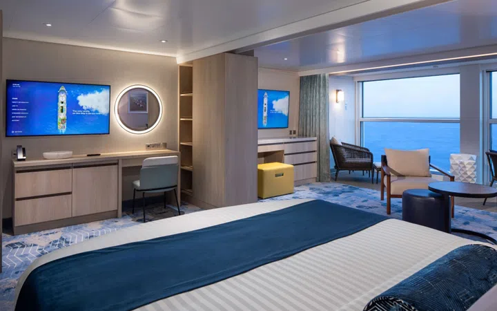 Royal Caribbean Star of the Seas in-cabin Samsung 4K smart TV.