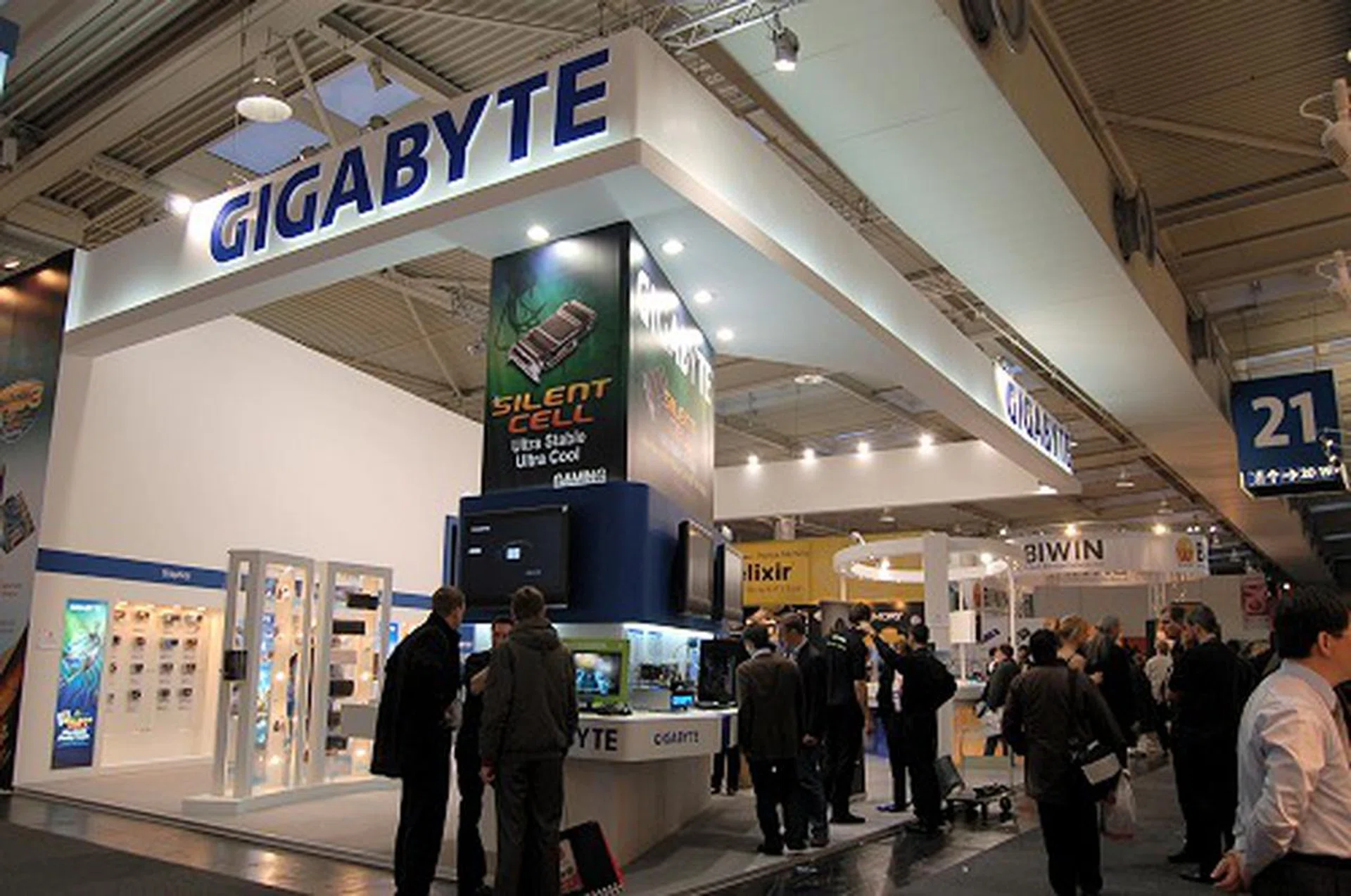  Gigabyte's Booth in Hall 21.  