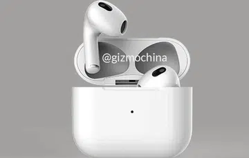 Purported render of the Apple AirPods 3. <br>Image source: GizmoChina