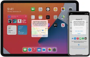 Two-factor authentication for Apple ID. <br>Image source: Apple