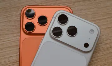 The triple camera system on the back of the Apple iPhone 17 Pro.