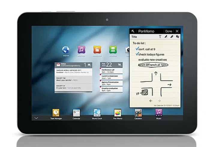Yup, the new tablet will have a larger screen size than the Samsung Galaxy Tab 8.9 shown here. (Image source: Samsung)