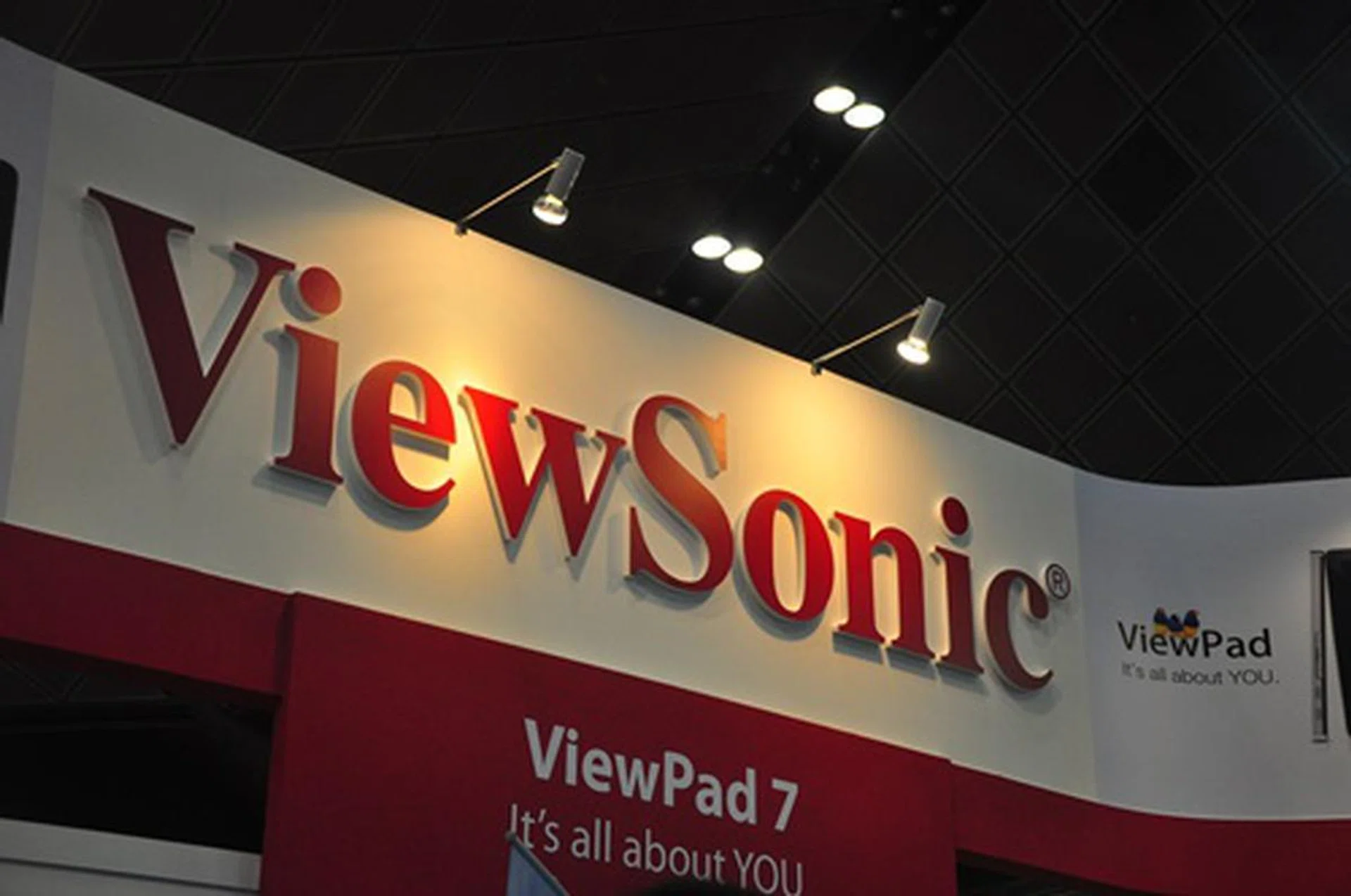 Fancy some tablets? Drop by the Viewsonic booth for a tasting of their latest wares. After all, it's all about you.