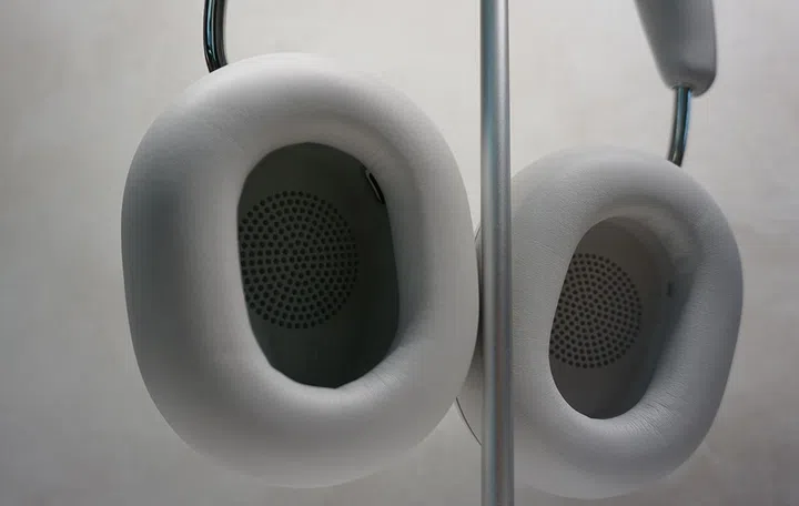 The ear cushions are plush. They attach magnetically so they can be easily replaced.