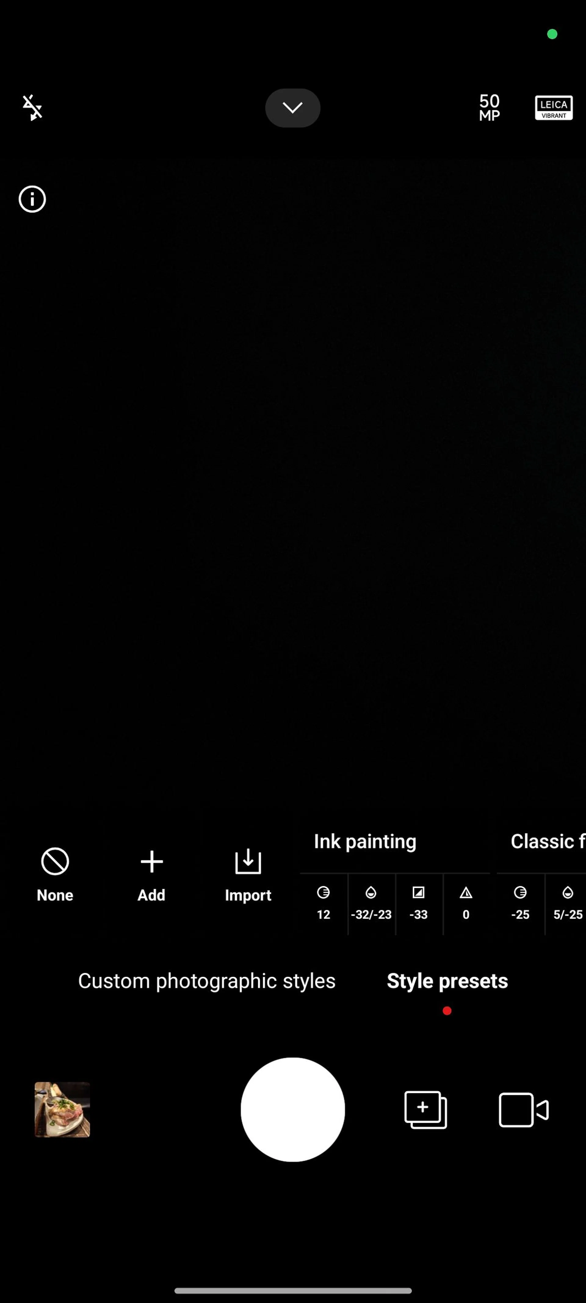 Style presets. Photo: HWZ.