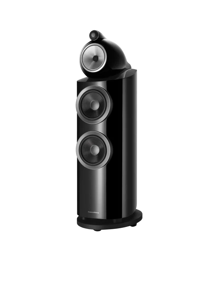 The luxury audio towers also come in black.