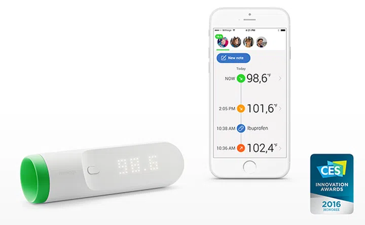 Withings Thermo app