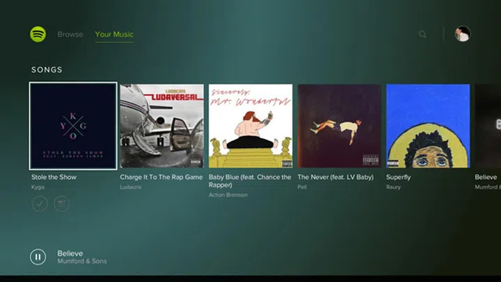 Like the other versions, Spotify on PS4 is free, with a Premium membership option available.