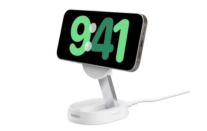 This is a magsafe Qi2 charger. Image source: Belkin.