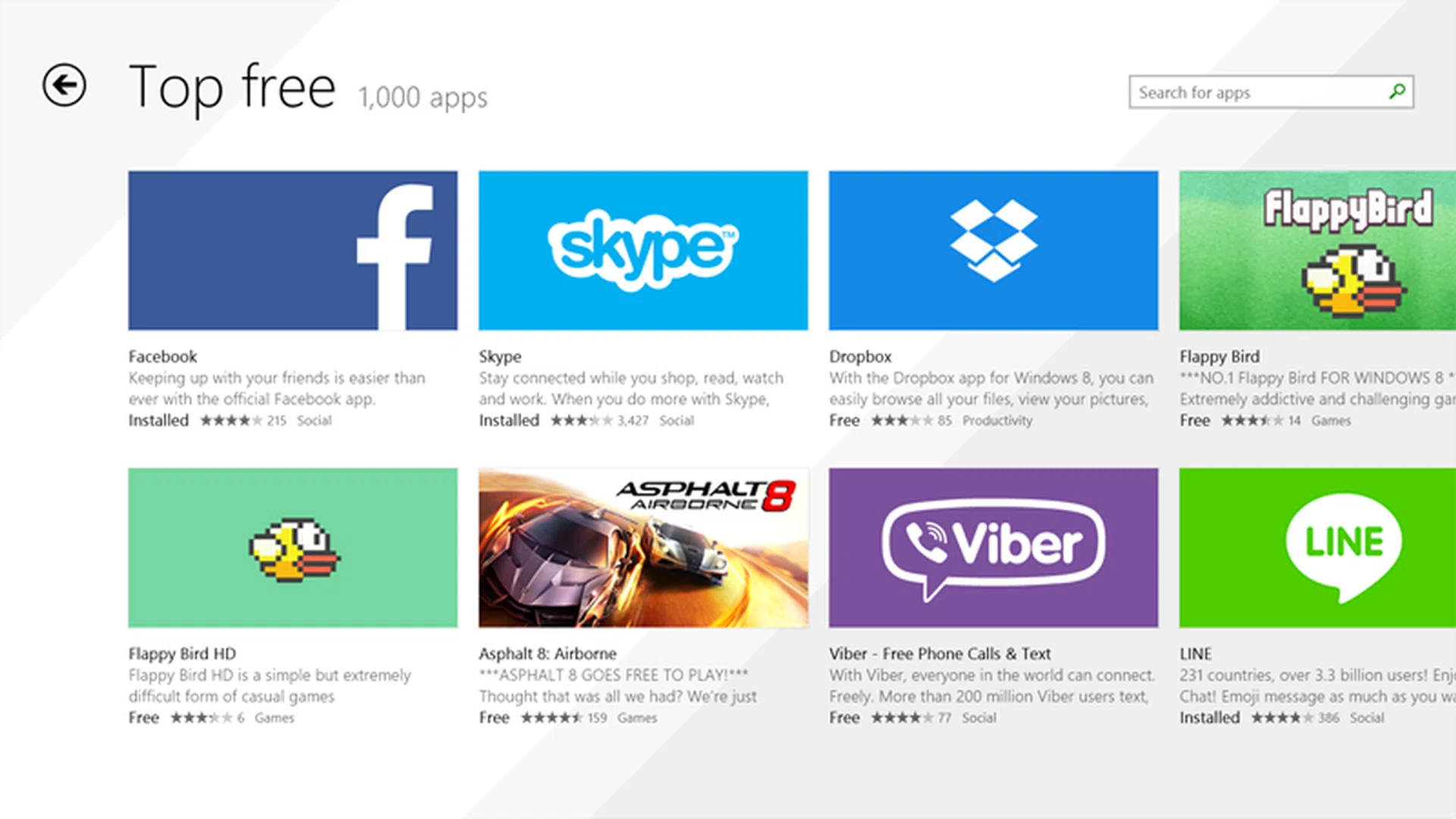Major apps are still missing from the Windows Store.