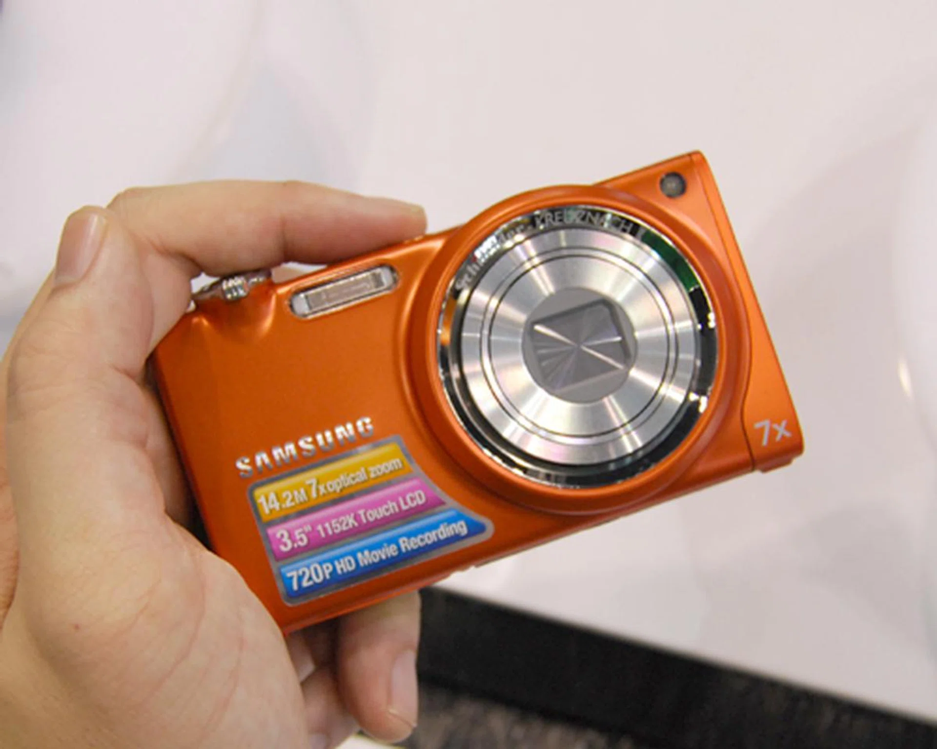 The new Samsung ST5000, price at $549, is a stylish and sleek camera capable of 14.2-megapixels image quality and 7x optical zoom. The ST5000 is also touchscreen capable, with a 3.5-inch touchscreen and Samsung's Smart Gesture running the show on its interface. You'll also get an extra battery and a free HDMI cable worth $49.90 with every purchase of the ST5000.