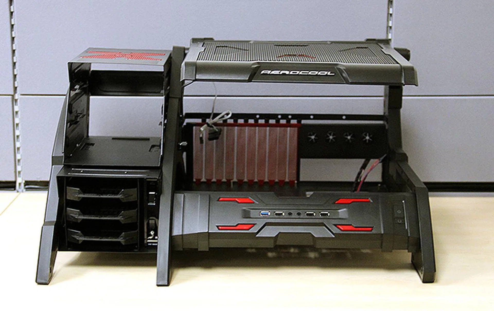 The Aerocool Strike-X Air is unique because there are no panels to block your view from appreciating your system in all of its naked glory.