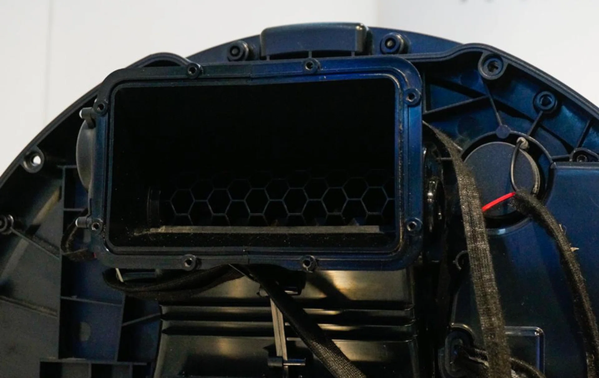 Here's a close-up of the Active Bass Port.