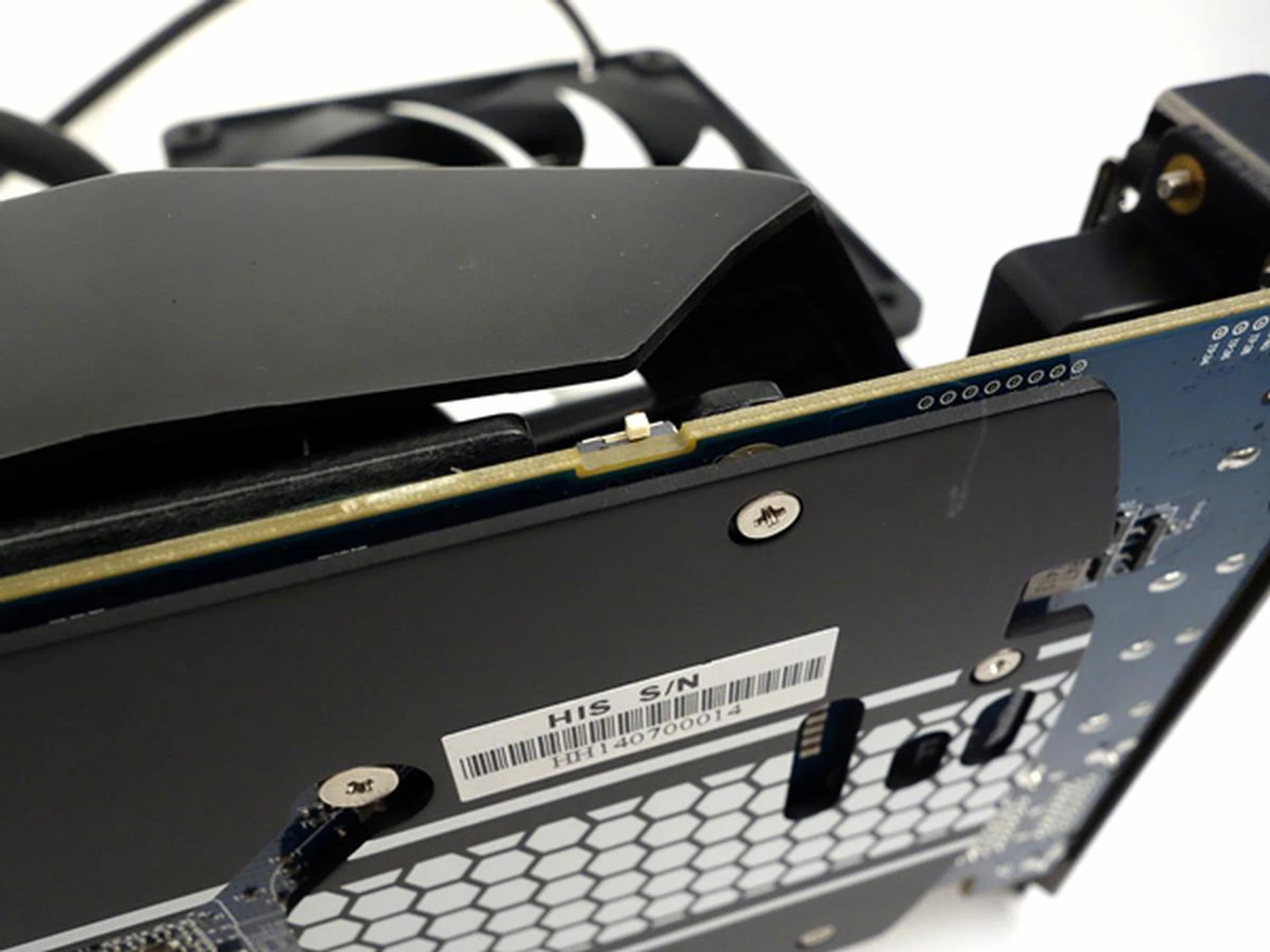 The card has a BIOS switch that toggles between two sets of BIOSes.