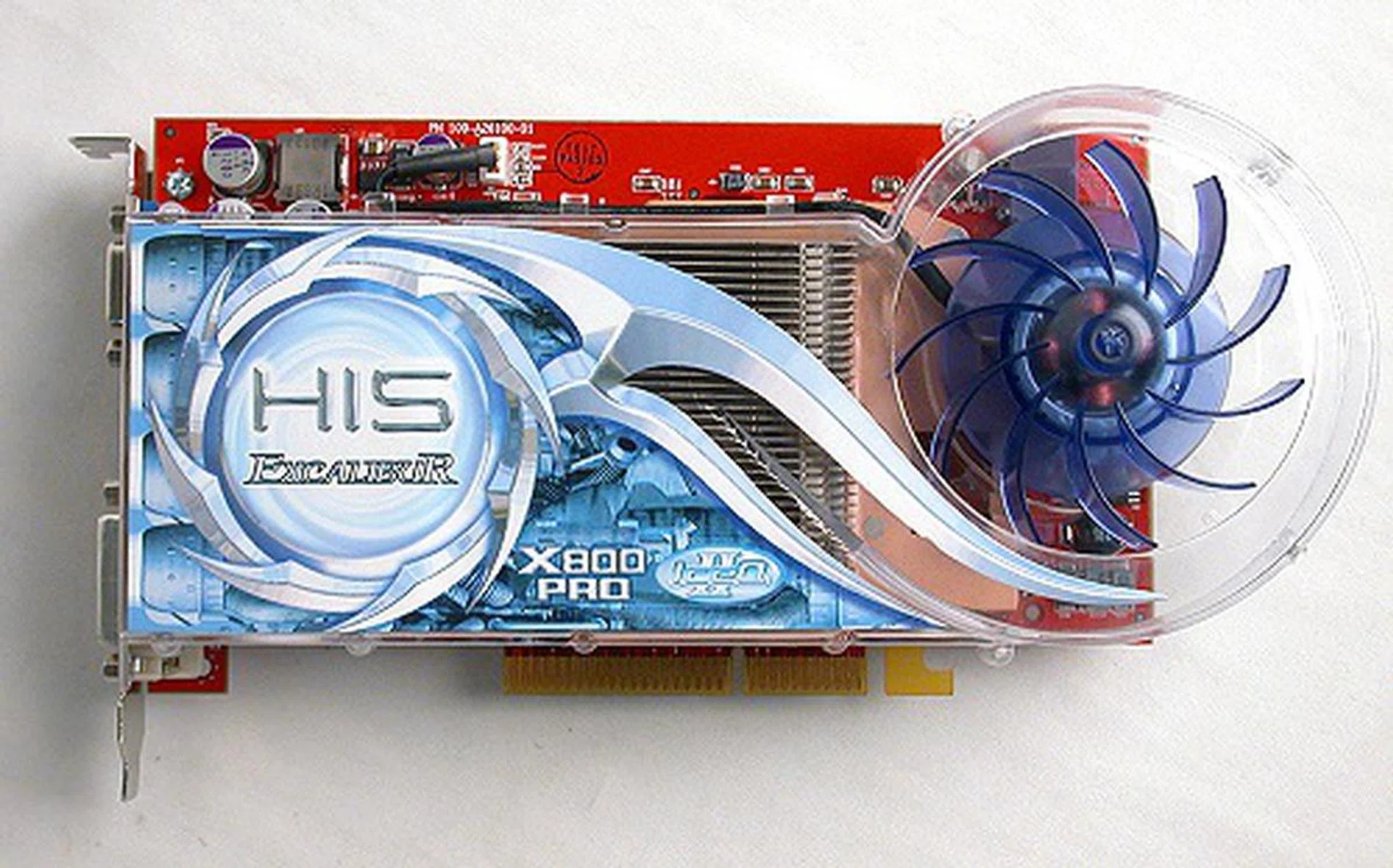 ATI retaliated with the X800 XT, which inexplicably failed to provide support for Shader Model 3.0. This particular model from HIS had a custom cooling unit from cooling specialists, Arctic Cooling.